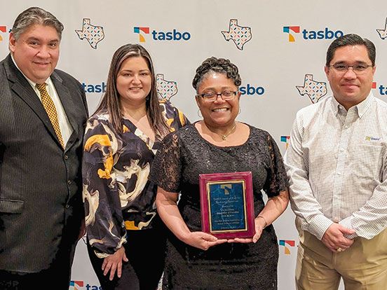  This is a photo of HCDE leadership and staff at TASBO